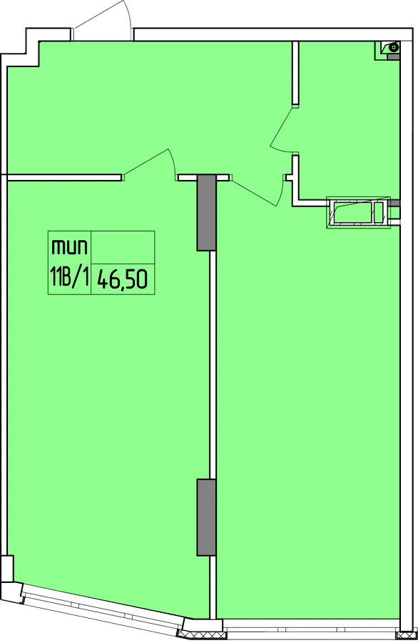 ЖК Совські ставки — 46.5 м²