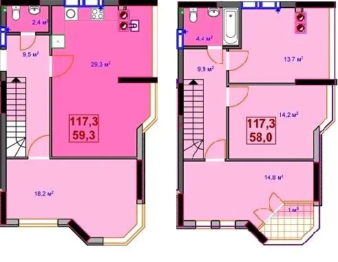 ЖК Сяйво 2 — 117.3 м²