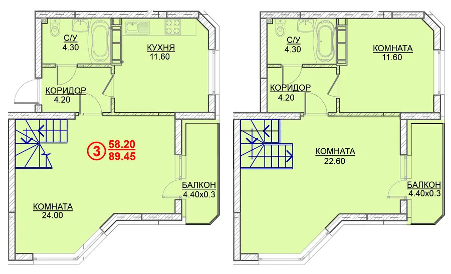 3-кімнатна квартира, 90 м², вул. Ватутина, Вишгород — фото 1
