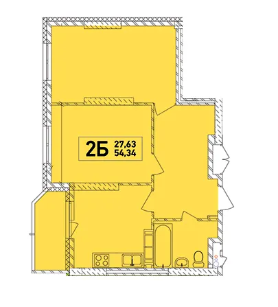 ЖК Lego House — 54.3 м²
