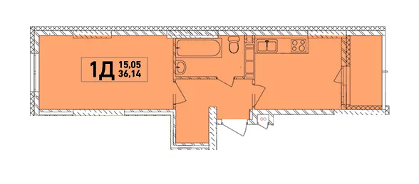 ЖК Lego House — 36.1 м²