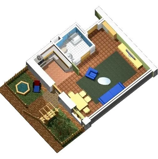 Клубний будинок На Левадній — 33.9 м²