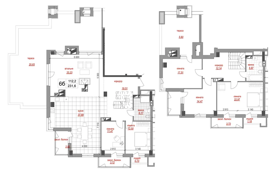 ЖК West House — 236.9 м²