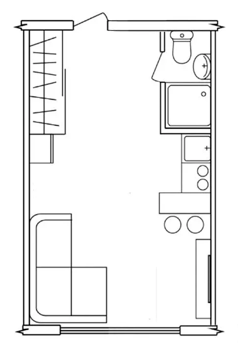 ЖК Воробйовi гори — 24 м²