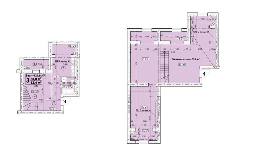 ЖК Нова Конча-Заспа — 121.6 м²