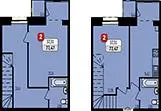 ЖК Риверсайд — 77.5 м²