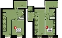 ЖК Риверсайд — 79.3 м²