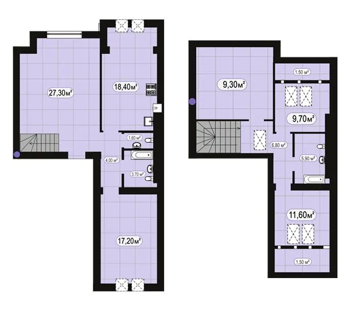 ЖК 7'Я — 121.5 м²