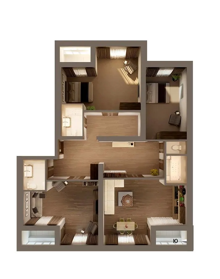 ЖК Затишний — 145.4 м²