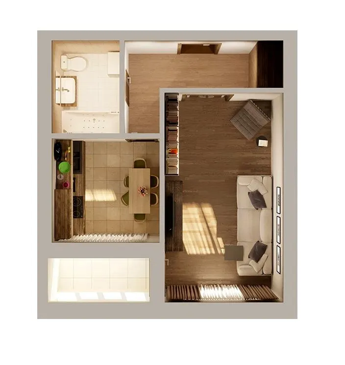 ЖК Затишний — 35 м²