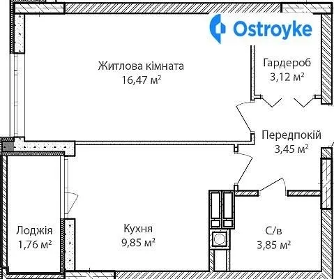 Продажа 1-комнатной квартиры, 39 м², Ирпень — фото 1