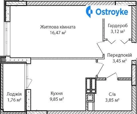 Продаж 1-кімнатної квартири, 39 м², Ірпінь — фото 1