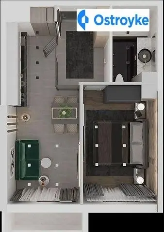 2-кімнатна квартира, 69 м², вул. Гагаріна, Одеса — фото 2