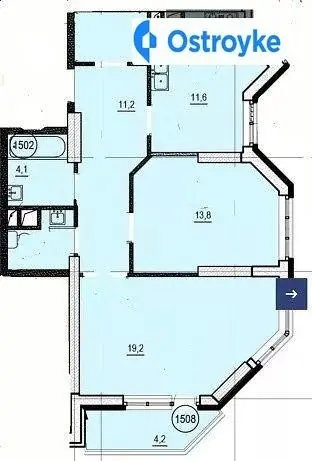 2-кімнатна квартира, 68 м², бул. Французький, Одеса — фото 4