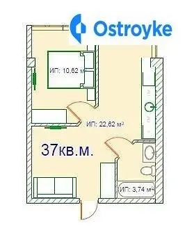 Продаж 1-кімнатної квартири, 37 м², Одеса — фото 2