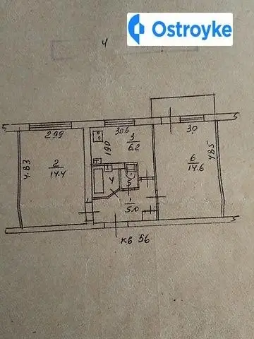 Продаж 2-кімнатної квартири, 43 м², Запоріжжя