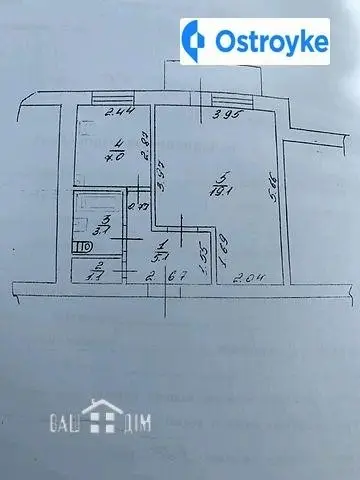 Продаж 1-кімнатної квартири, 36 м², Дрогобыч