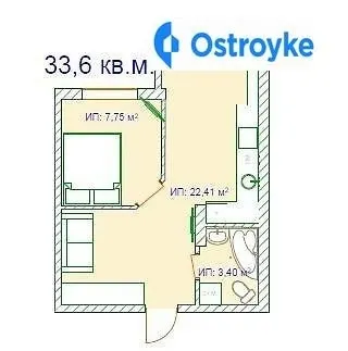 Продаж 1-кімнатної квартири, 34 м², Одеса — фото 1