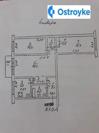 3-кімнатна квартира, 57 м², вул. Краснова, 15, Одеса