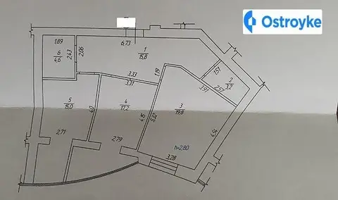Продажа 2-комнатной квартиры, 76 м², Винница