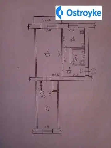 2-комнатная квартира, 41 м², вул. Зои Космодемьянской, Сумы
