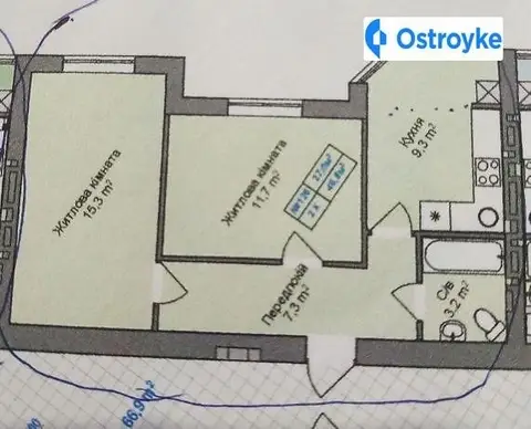 Продаж 2-кімнатної квартири, 47 м², Київ