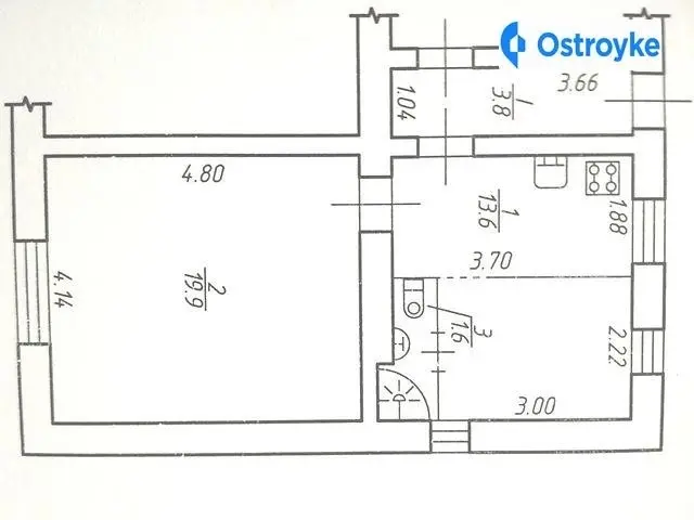 Продаж 2-кімнатної квартири, 37 м², Івано-Франківськ — фото 2