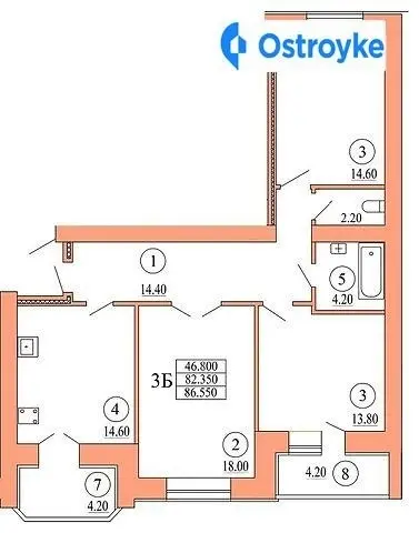 Продаж 3-кімнатної квартири, 87 м², Івано-Франківськ — фото 4