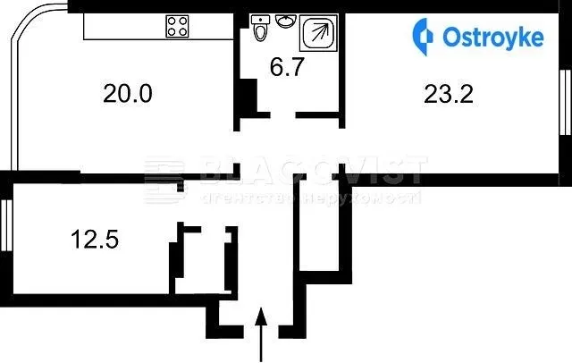 Продаж 2-кімнатної квартири, 80 м², Київ — фото 1