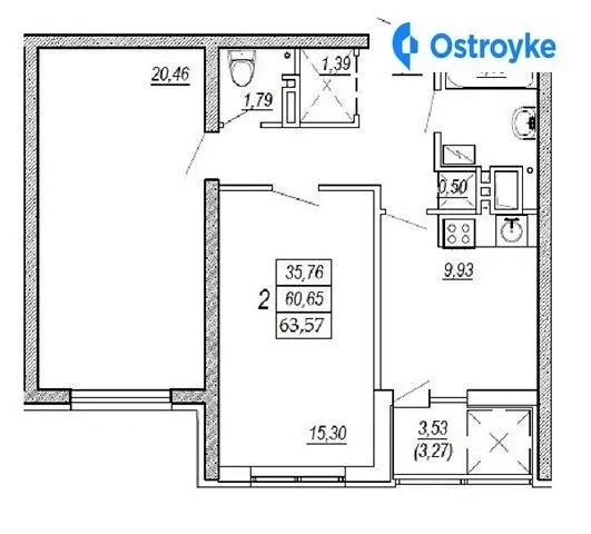 Продаж 2-кімнатної квартири, 64 м², Одеса — фото 3
