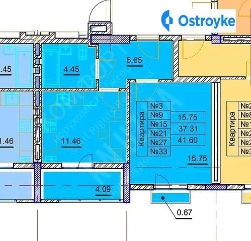 Продаж 1-кімнатної квартири, 39 м², Ужгород — фото 1