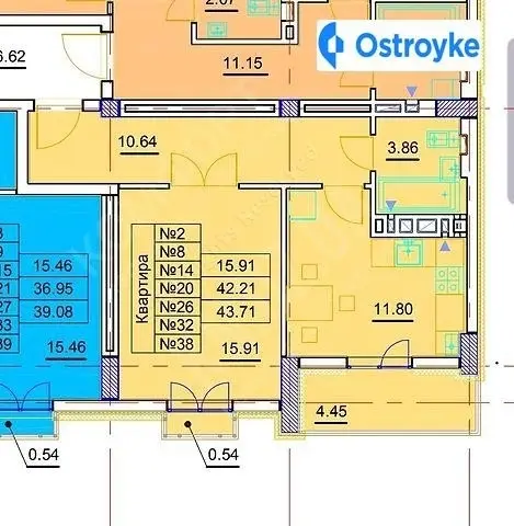Продаж 1-кімнатної квартири, 43 м², Ужгород — фото 3