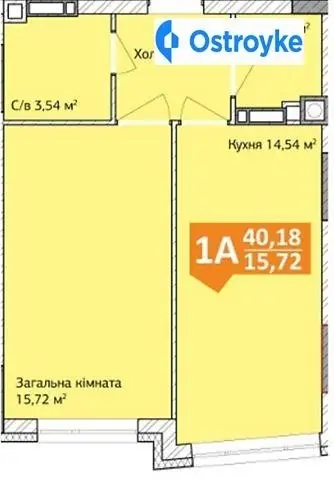 1-комнатная квартира, 40 м², вул. Григорія Сковороди, Ирпень