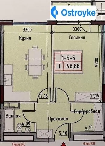 Продаж 1-кімнатної квартири, 49 м², Одеса — фото 1
