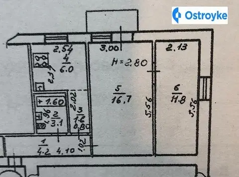 2-кімнатна квартира, 44 м², просп. Шевченка, Одеса