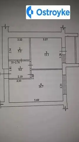 1-кімнатна квартира, 41 м², вул. Малинівська, Харків