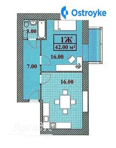 1-комнатная квартира, 46 м², вул. Дорошенко Гетмана, Ивано-Франковск