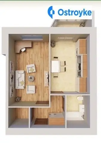 1-кімнатна квартира, 40 м², вул. Височана Семена, 18, Івано-Франківськ