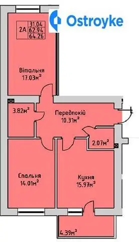 Продаж 2-кімнатної квартири, 65 м², Івано-Франківськ — фото 2