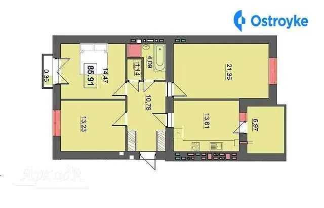 Продаж 3-кімнатної квартири, 85 м², Івано-Франківськ — фото 1