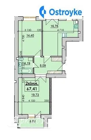 Продаж 2-кімнатної квартири, 68 м², Івано-Франківськ — фото 3