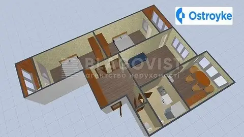 3-кімнатна квартира, 82 м², вул. Драгоманова, Київ