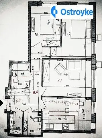 3-кімнатна квартира, 84 м², вул. Регенераторна, 4, Київ