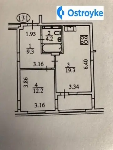 1-кімнатна квартира, 49 м², вул. Богданівська, Київ