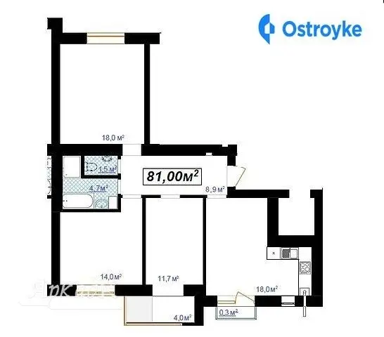 Продаж 3-кімнатної квартири, 81 м², Івано-Франківськ — фото 2