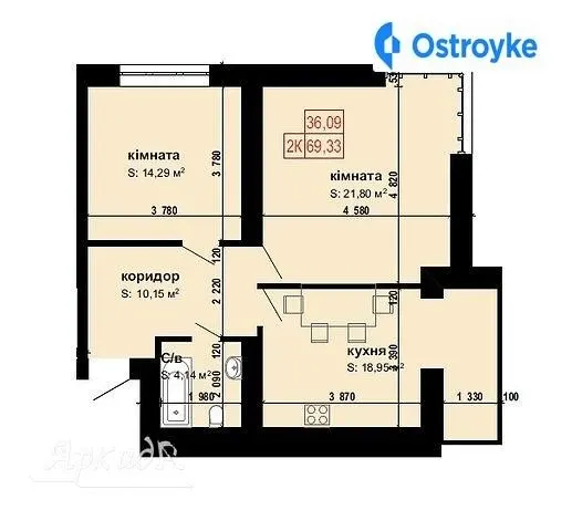 Продаж 2-кімнатної квартири, 70 м², Івано-Франківськ — фото 1