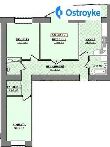 Продаж 3-кімнатної квартири, 85 м², Івано-Франківськ — фото 3