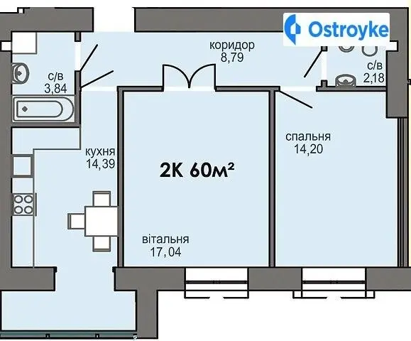 Продаж 2-кімнатної квартири, 60 м², Івано-Франківськ — фото 2