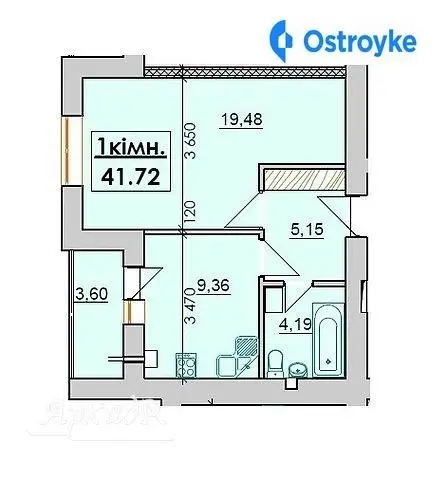 Продаж 1-кімнатної квартири, 42 м², Івано-Франківськ — фото 2