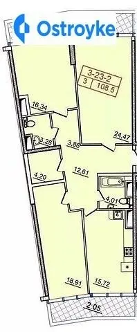 Продаж 3-кімнатної квартири, 108 м², Одеса — фото 3